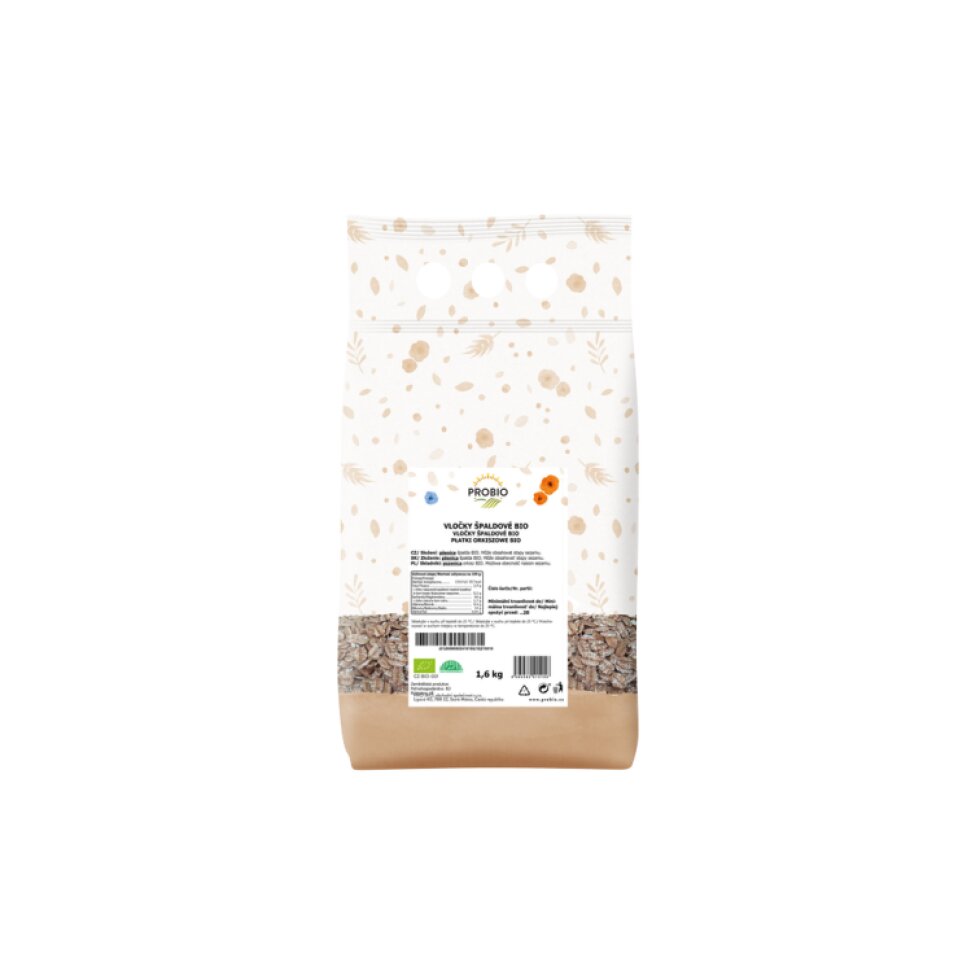Špaldové vločky BIO - 1,6 kg