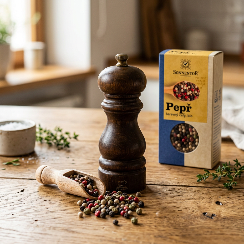 Pepř BIO barevný (černý, bílý, růžový, zelený) celý - 50 g