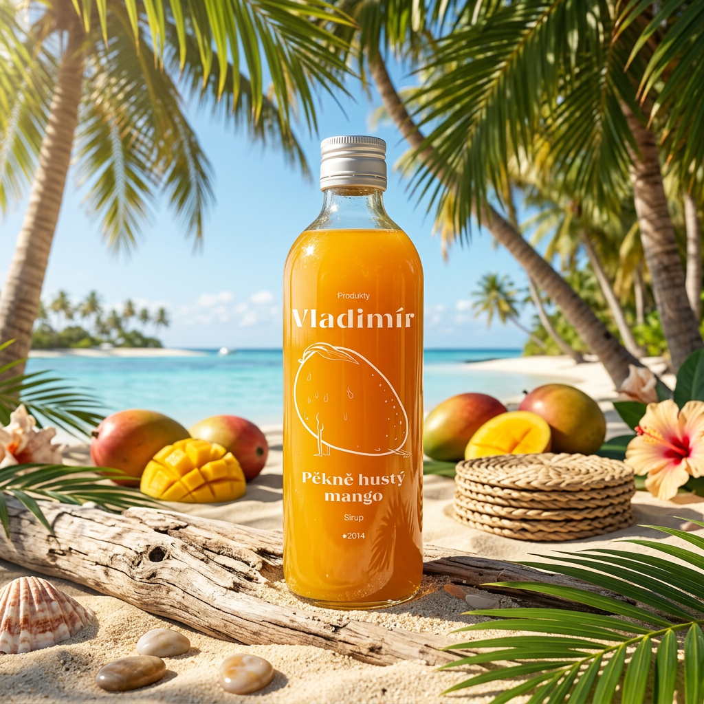 Sirup pěkně hustý mango - 500 ml