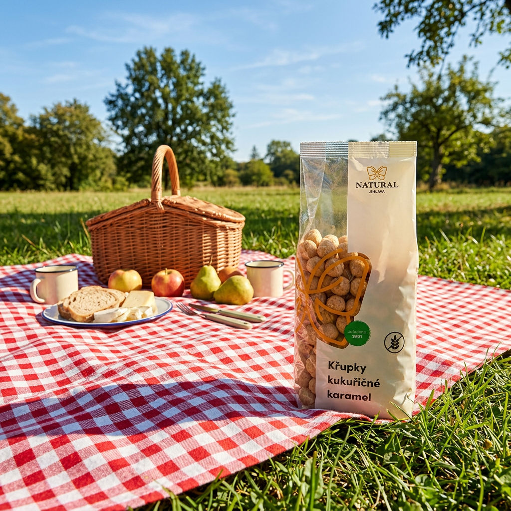 Kukuřičné křupky karamel - 140 g