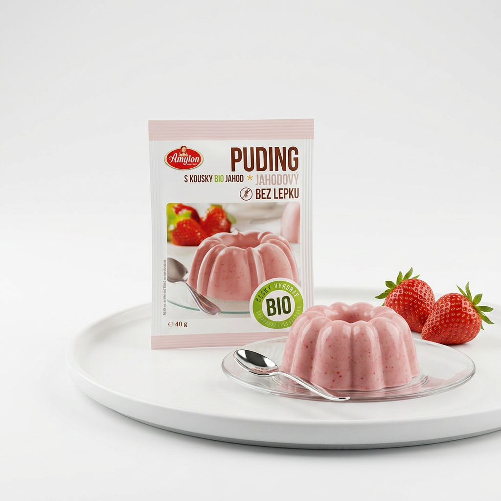 Jahodový puding BIO - 40 g