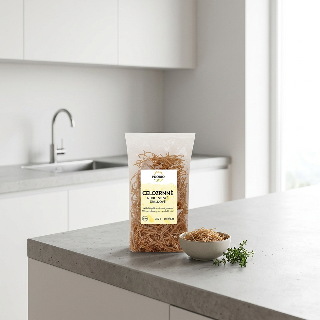 Nudle BIO špaldové celozrnné selské - 250 g