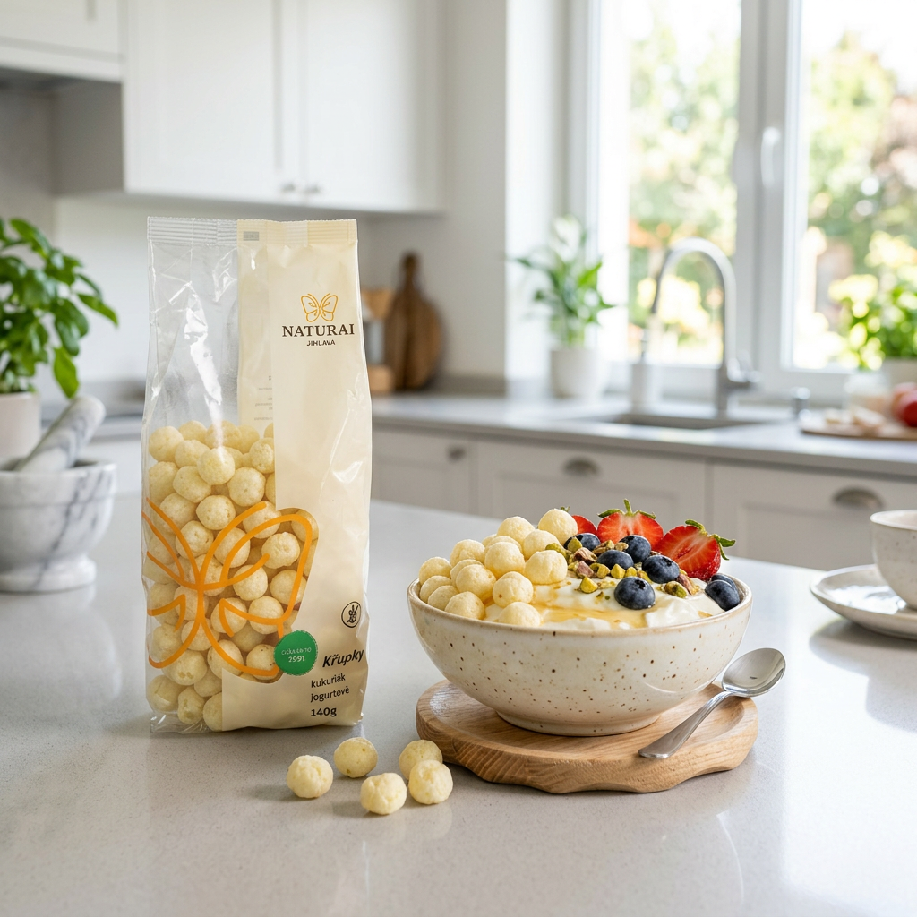 Kukuřičné křupky jogurtové - 140 g