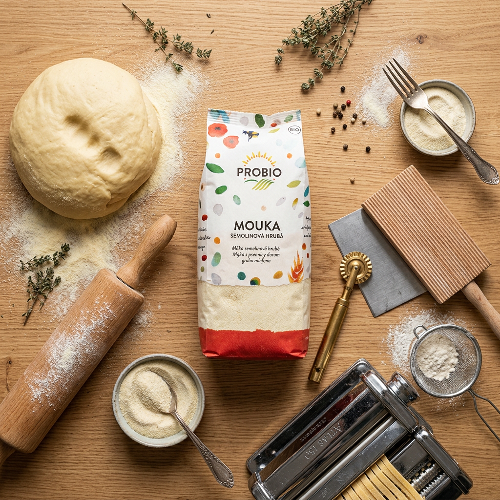 Semolinová mouka BIO hrubá - 400 g