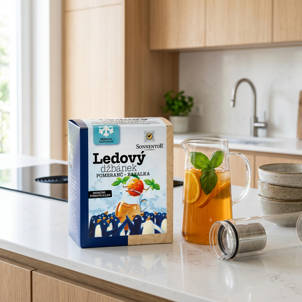 Ledový džbánek BIO pomeranč bazalka - 40 g