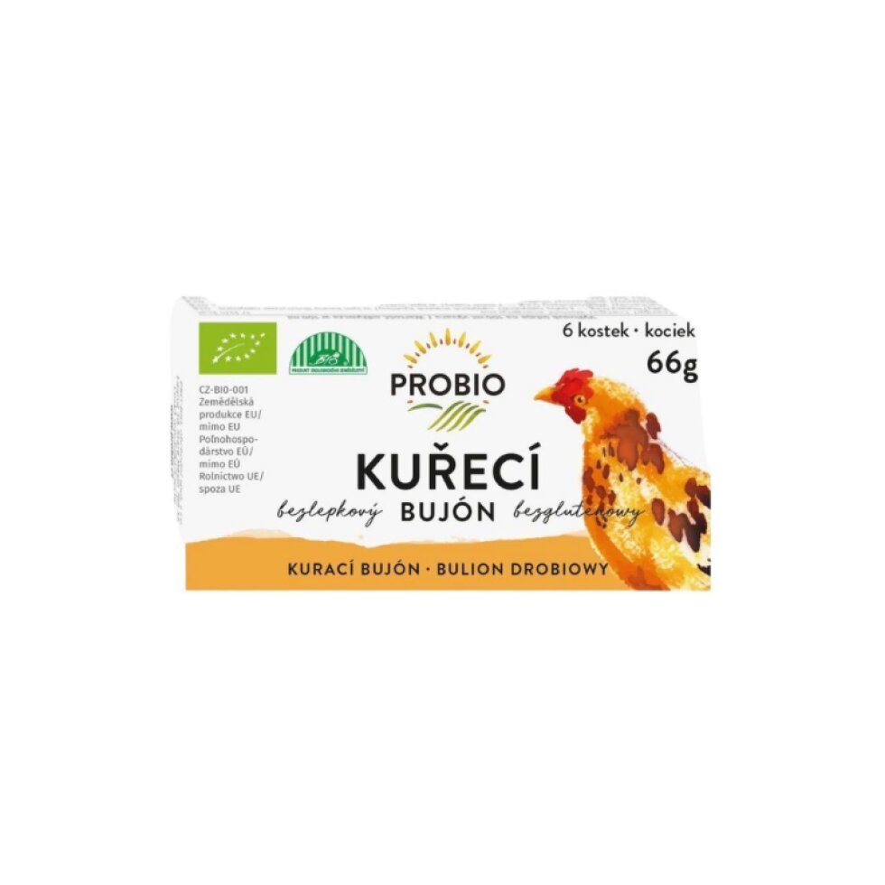 Bujón BIO - kuřecí kostky (6 x 0,5 l)