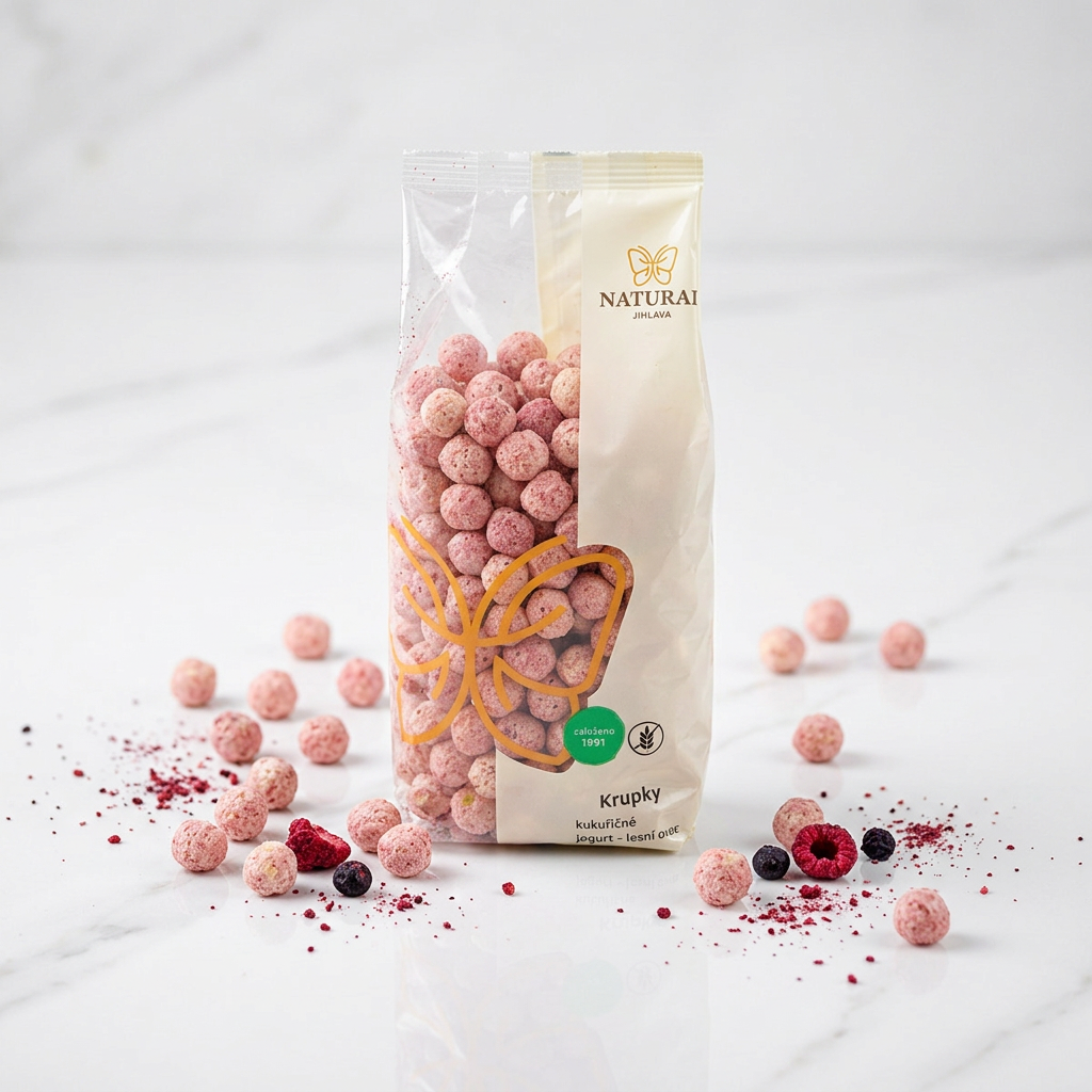 Kukuřičné křupky jogurt lesní ovoce - 140 g