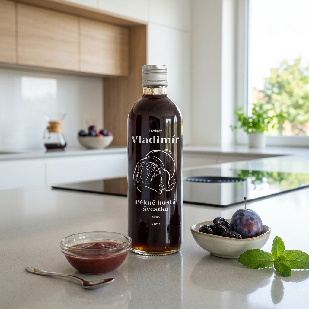 Sirup pěkně hustá švestka s kořením - 500 ml