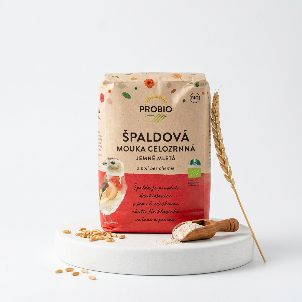 Špaldová mouka BIO celozrnná jemně mletá - 1 kg