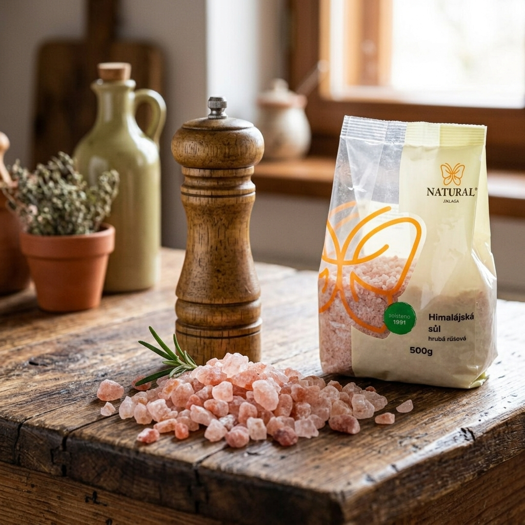 Himalájská sůl růžová hrubá - 500 g