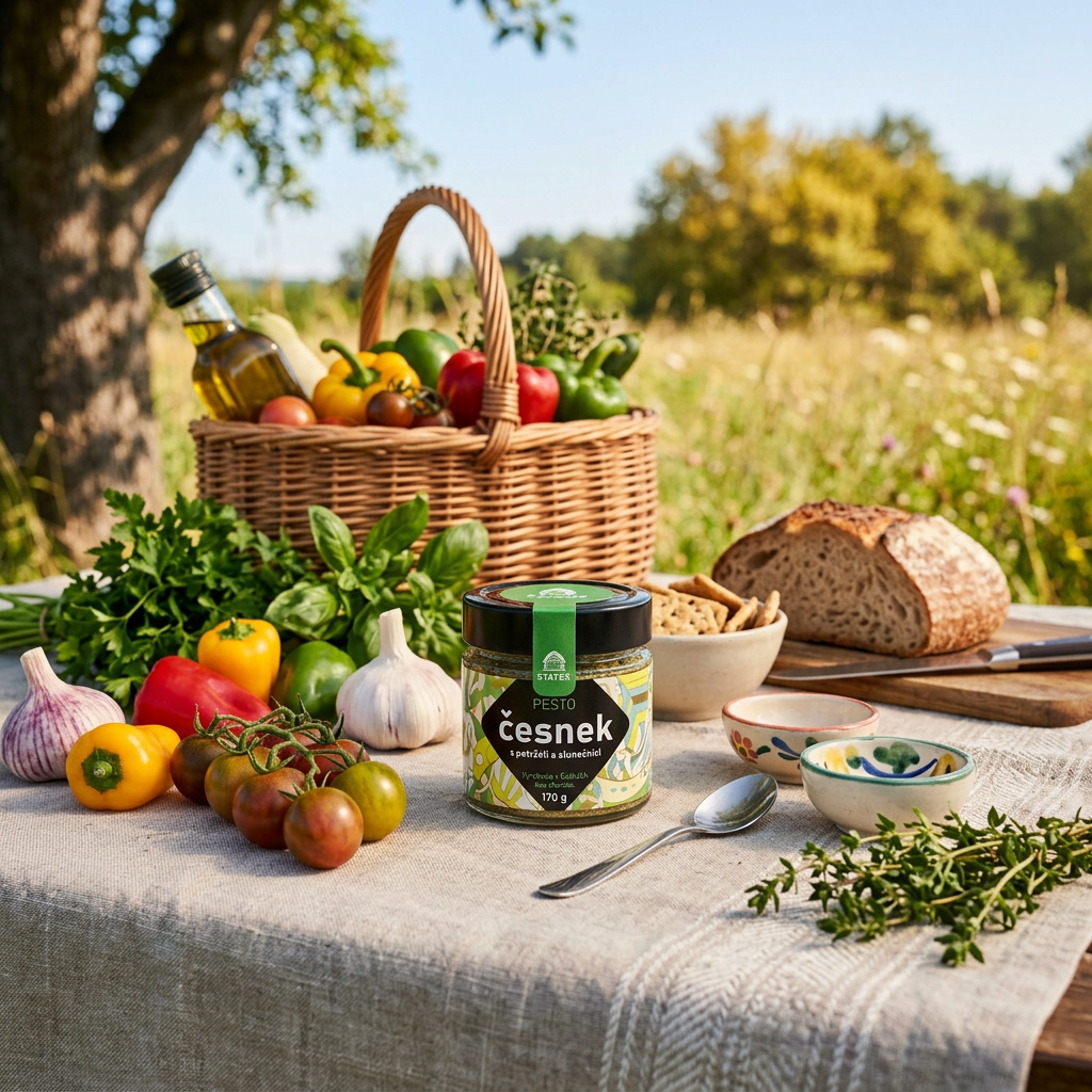 Pesto česnek s petrželí a slunečnicí - 170 g
