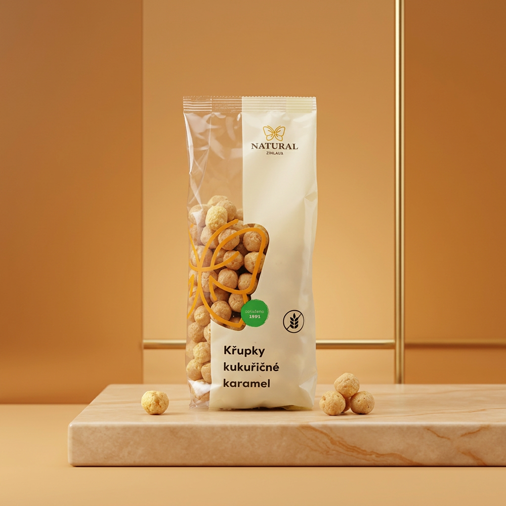 Kukuřičné křupky karamel - 140 g