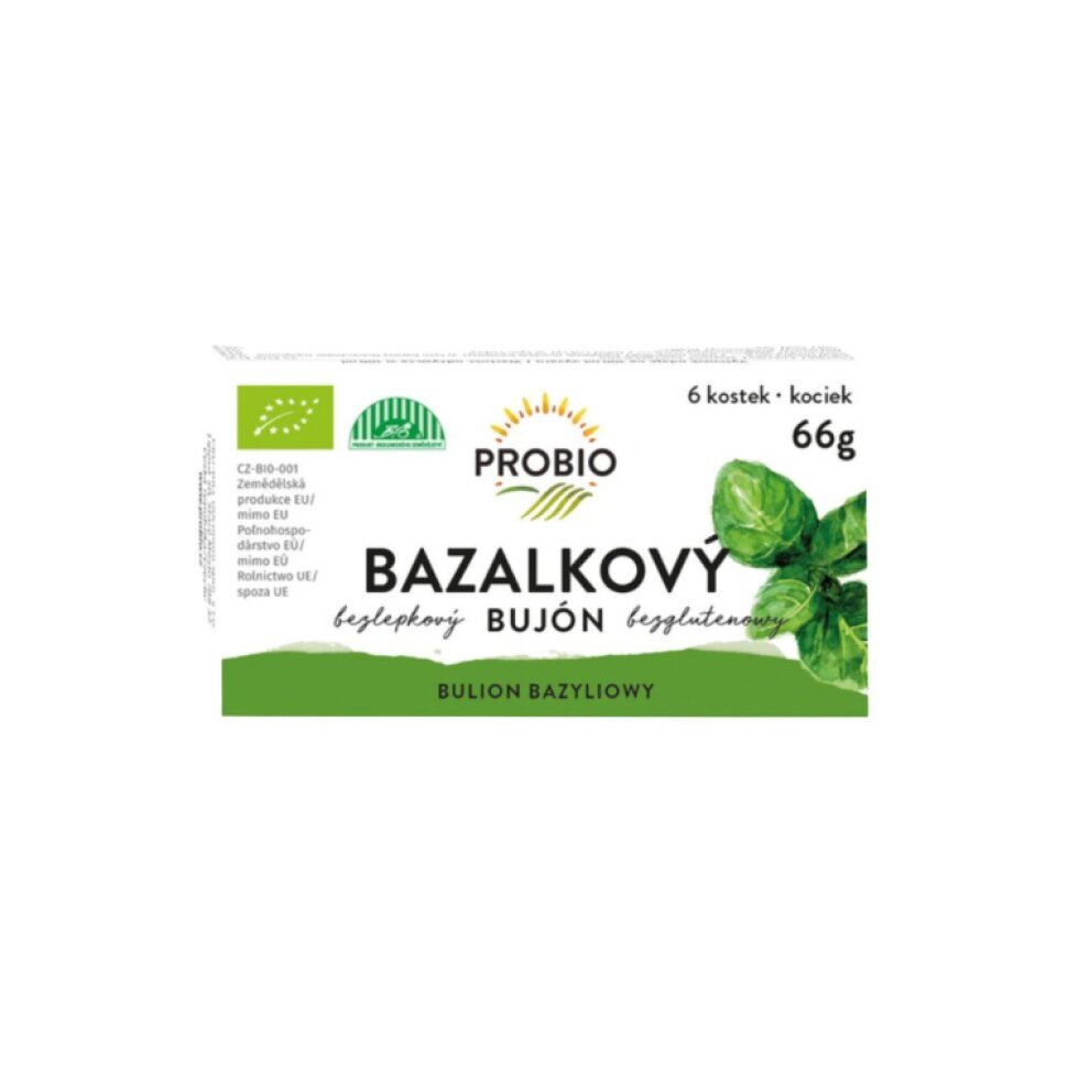 Bujón BIO - bazalkové kostky (6 x 0,5 l)