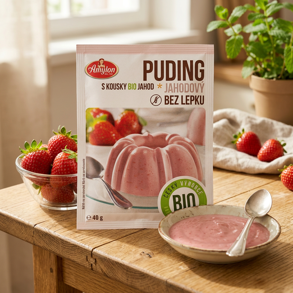 Jahodový puding BIO - 40 g