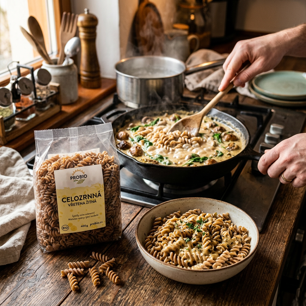 Žitné těstoviny BIO vřetena celozrnná - 400 g