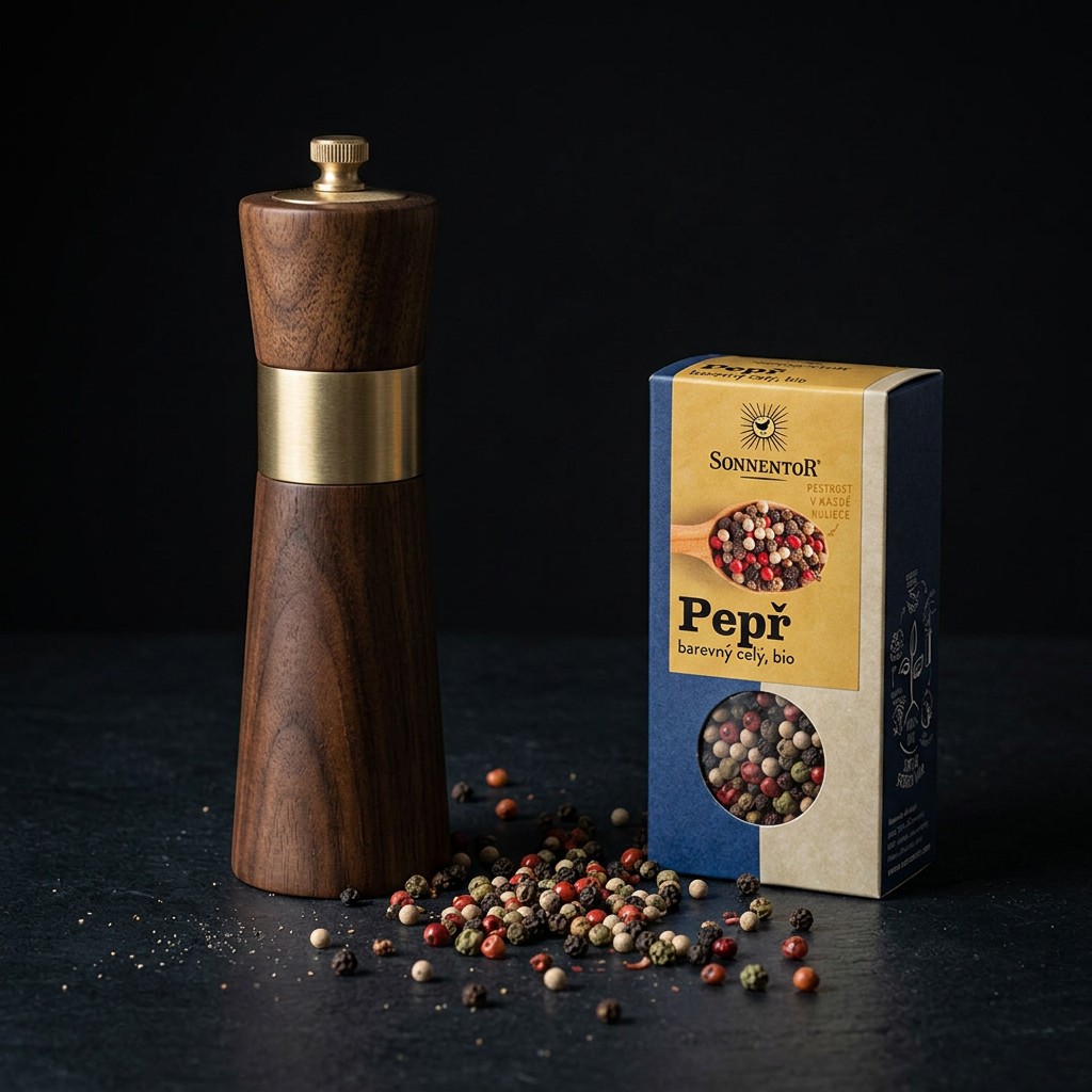 Pepř BIO barevný (černý, bílý, růžový, zelený) celý - 50 g