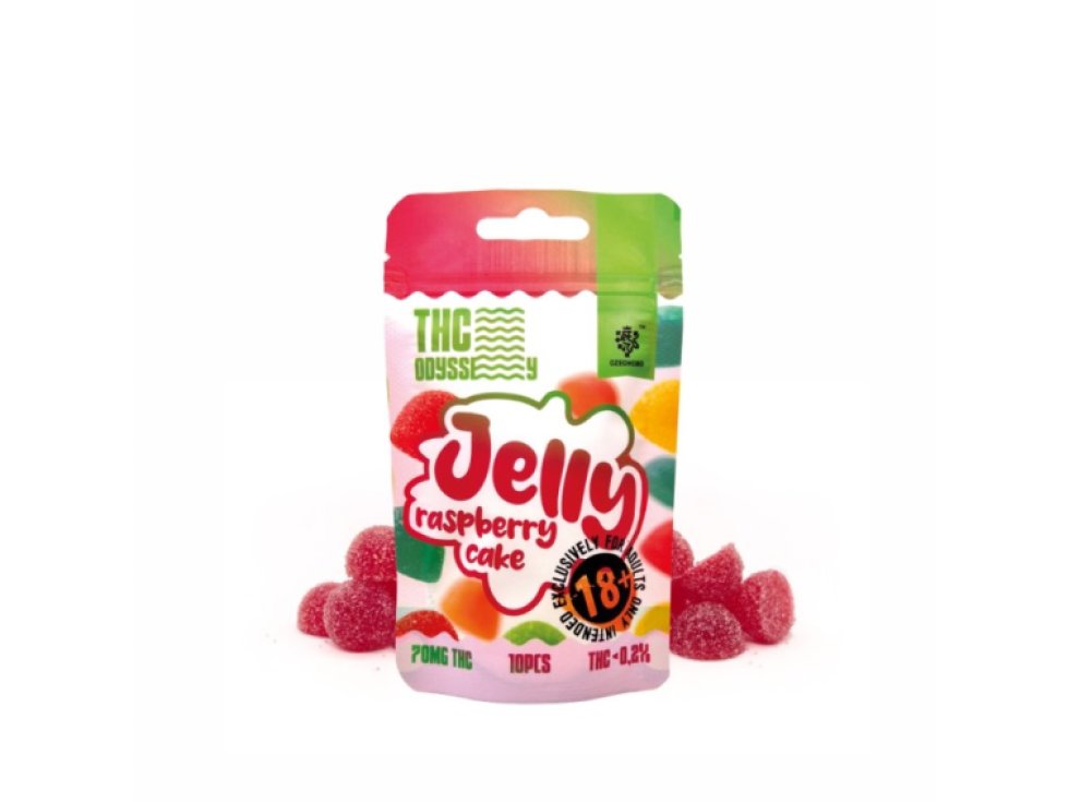 THC Odyssey Jelly Raspberry Cake 70mg