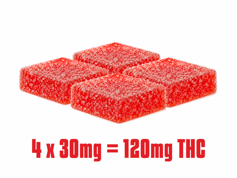 THC Odyssey MEGA Jelly Cubes Strawberry