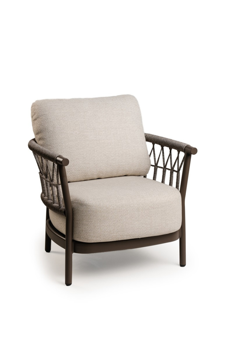 FRESCA křeslo hnědé