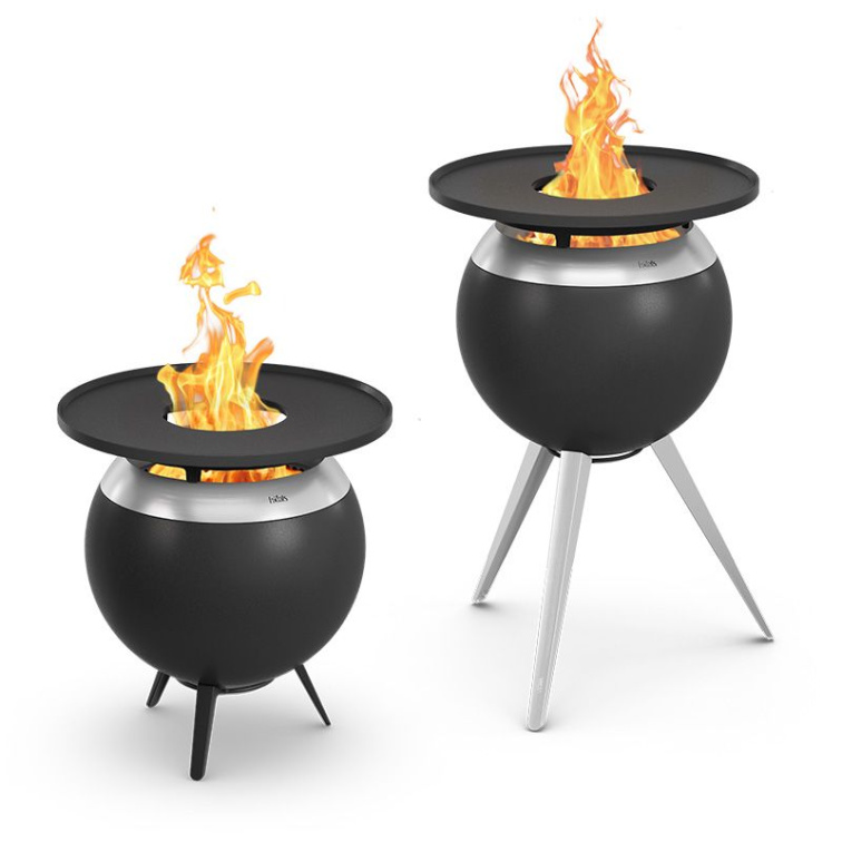 Stylový BBQ gril a ohniště MOON v jednom na dřevo a peletky