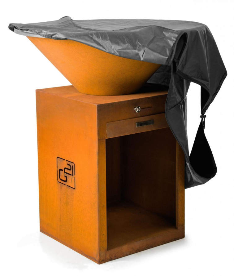 Gril G21 Oregon Black a Corten na dřevo