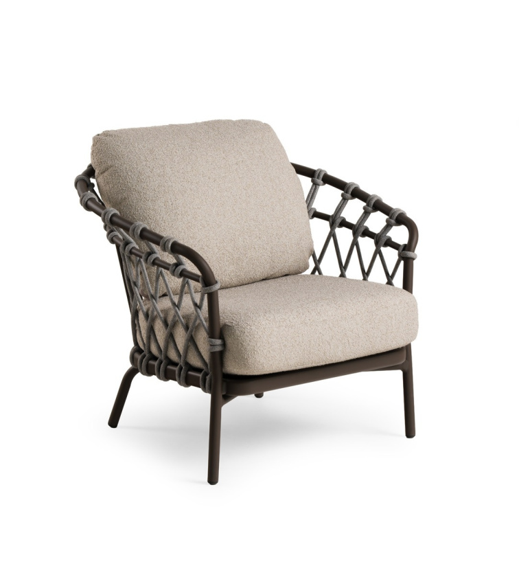 MORETTI křeslo hnědé