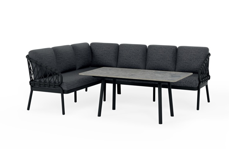 Natal jídelní stůl Trespa Dark Basalt 150 cm