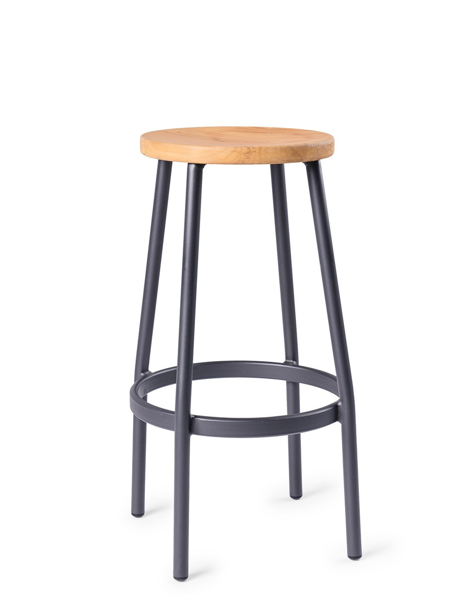Barová židle TEAK Charcoal šedá