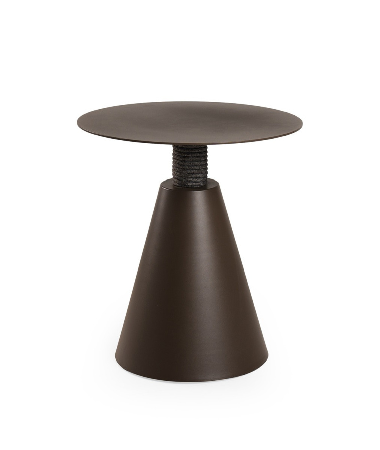 FRESCA podnožka/stolek hnědá