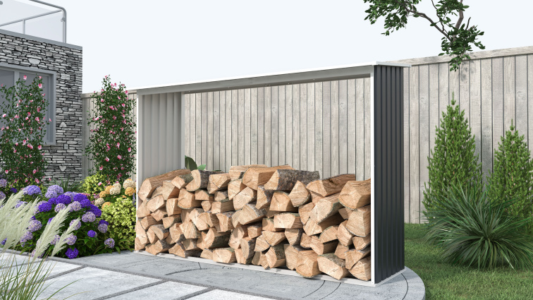 Přístřešek na dřevo G21 WOH 181 - 242 x 75 cm