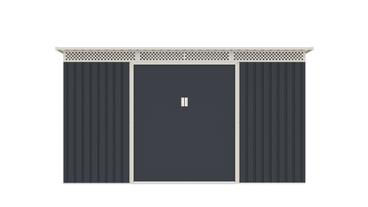 Zahradní domek G21 GRAH 483 - 340 x 184 x 142 cm, plechový