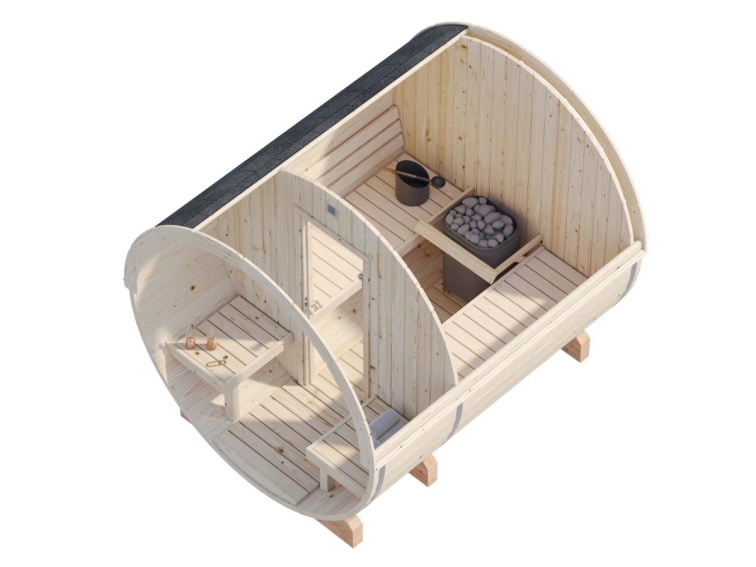 Sauna PALMAKO ANITA 1.3+0,7 m² outdoor