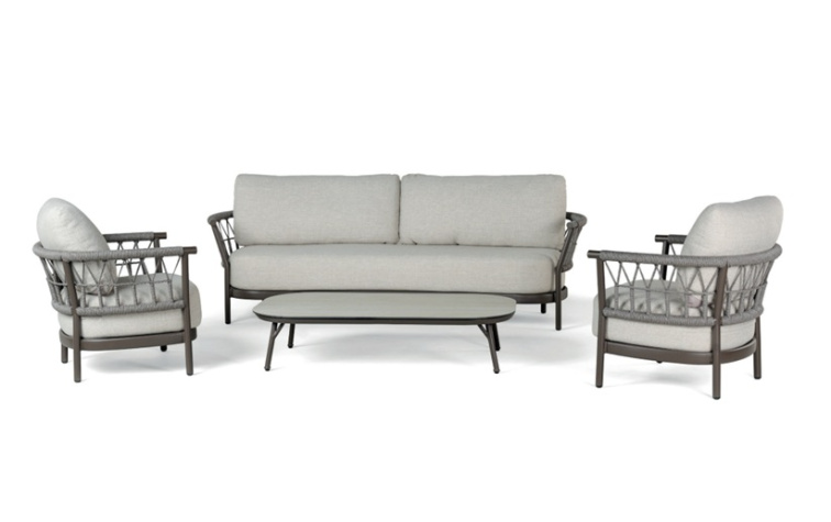 FRESCA sedací souprava hnědá