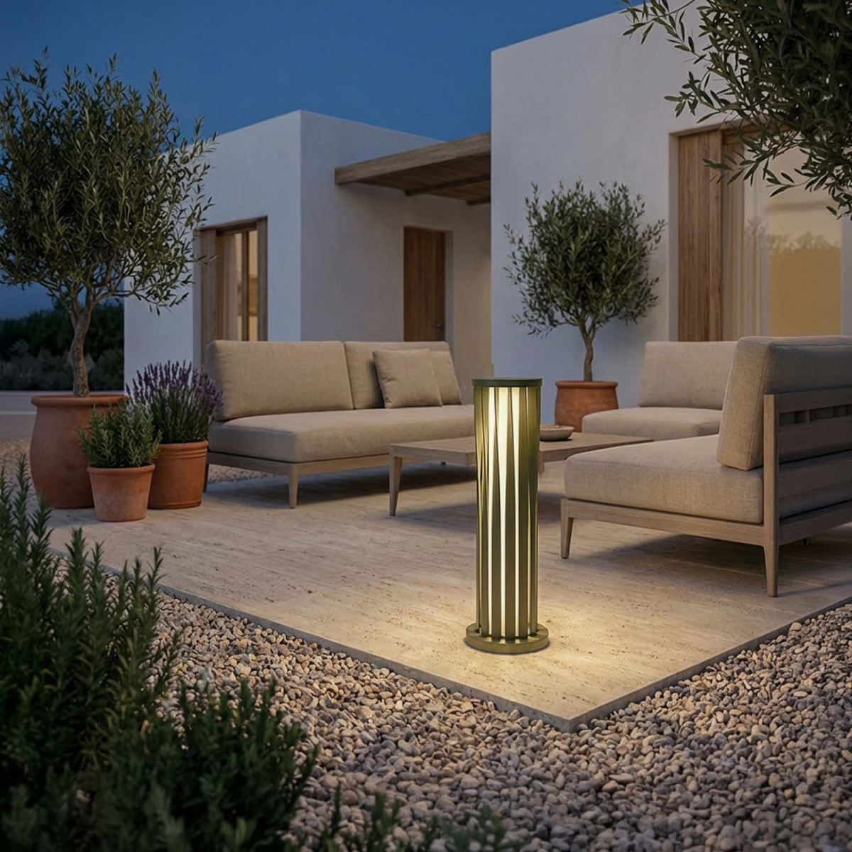 HELIRA solární LED zahradní lampa z nerezové oceli