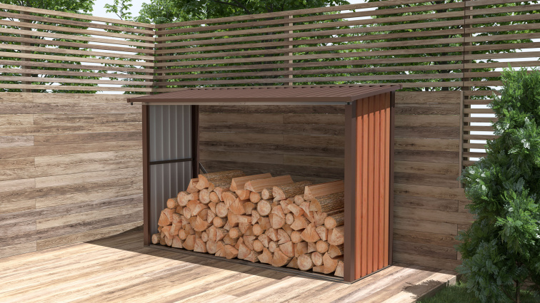 Přístřešek na dřevo G21 WOH 335 - 242 x 89 cm