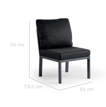 LIV jídelní stůl charcoal, deska stolu Trespa Marble 180