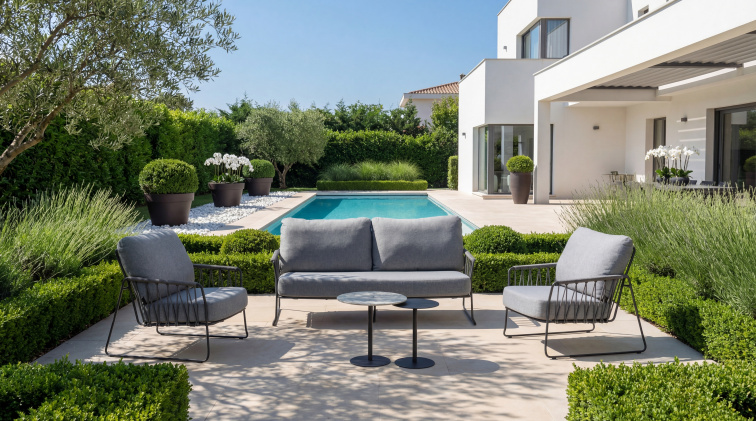 Kávový stolek SOLEA - trespa malý Grafit