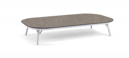 Kávový stolek NORA šedý svrchní deska Marble