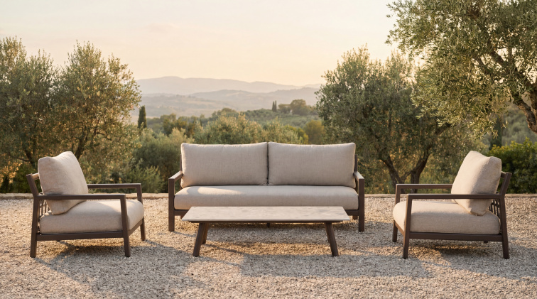 OASIS sedací souprava hnědá