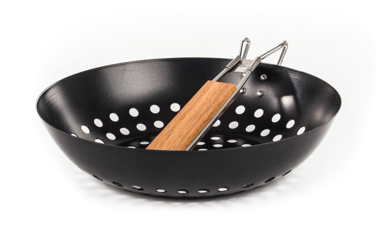 Grilovací pánev na gril kulatá s nepřilnavým povrchem