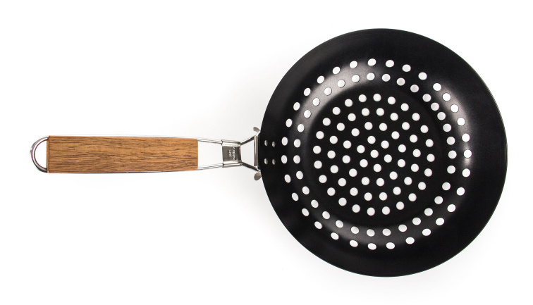 Grilovací pánev na gril kulatá s nepřilnavým povrchem