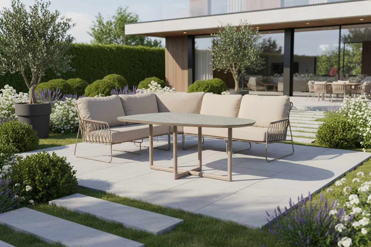 RIVERA jídelní stůl champagne