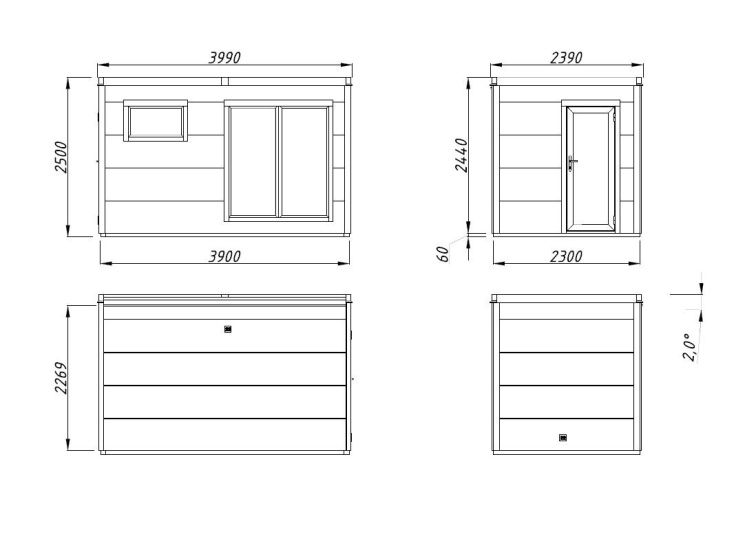 Sauna PALMAKO GRACE 8,2 m² outdoor