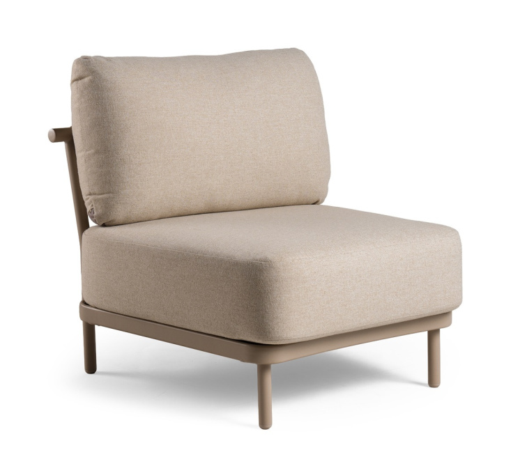 FRESCA podnožka/stolek béžová