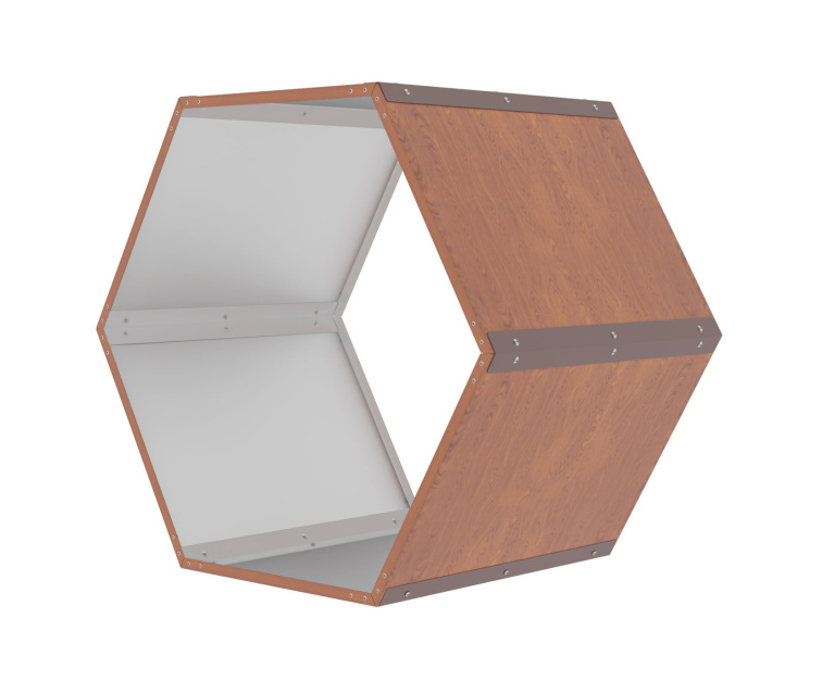 Přístřešek na dřevo G21 HEX 53 - 92 x 60 cm