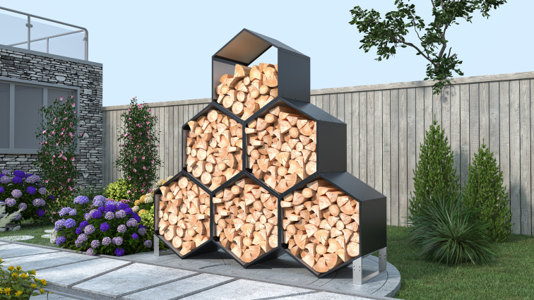 Podpěra G21 pro přístřešek na dřevo HEX, 2 ks/bal