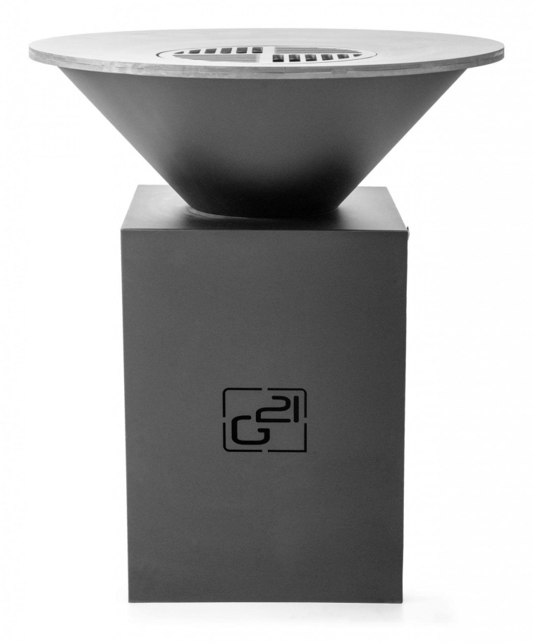 Gril G21 Oregon Black a Corten na dřevo