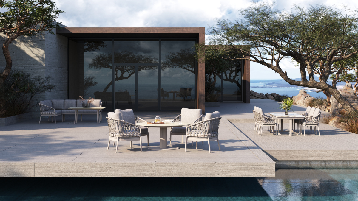 NATAL nízká jídelní židle krémová