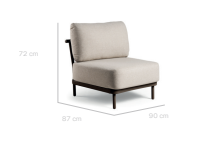 FRESCA středová část hnědá