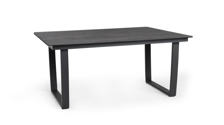 LIV jídelní stůl charcoal, deska stolu Trespa Forest Grey 150